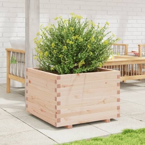 Garden Planter，Plant pot，Flower box 70x70x49.5 cm Solid Wood Pine VSVS643874