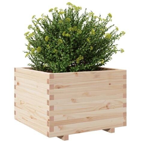 Garden Planter，Plant pot，Flower box 70x70x49.5 cm Solid Wood Pine VSVS643874