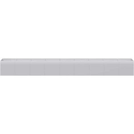 Planter，Plant pot，Flower box 360x40x40 cm Galvanised Steel VSVS830564