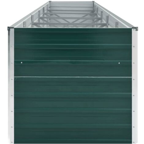 Garden Raised Bed，Planter，Plant pot，Flower box Galvanised Steel 480x80x77 cm Green VSVS819964