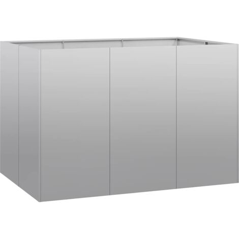 Planter，Plant pot，Flower box 120x80x80 cm Galvanised Steel VSVS419060