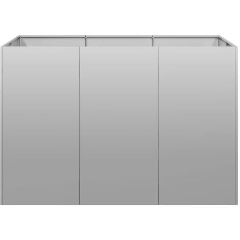 Planter，Plant pot，Flower box 120x80x80 cm Galvanised Steel VSVS419060