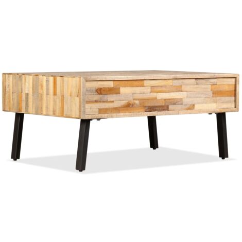 Coffee Table，Center table，Low table Solid Reclaimed Teak 90x65x40 cm VSVS973201