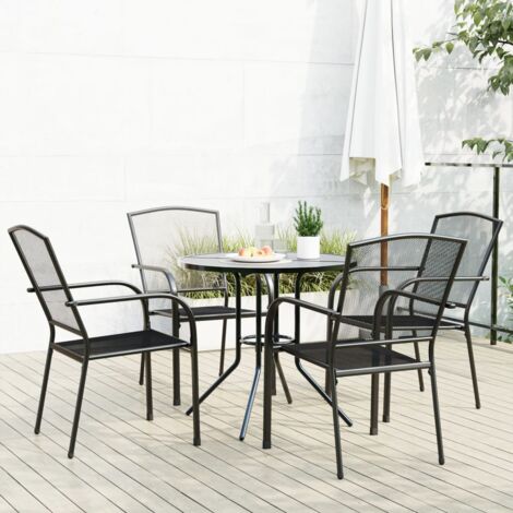 powder coated steel garden chairs