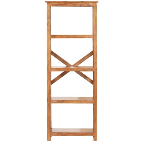 Bookcase，Book Cabinet，Bookshelf 60x30x160 cm Solid Acacia Wood Honey Finish VSVS362592