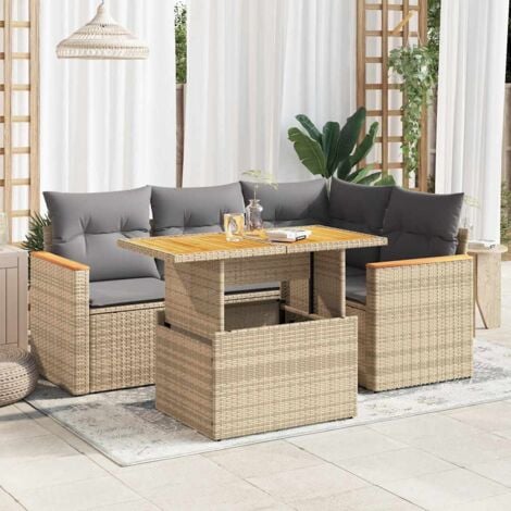 Seater Rattan Table Corner Rattan Sofa Piece Garden Sofa Set