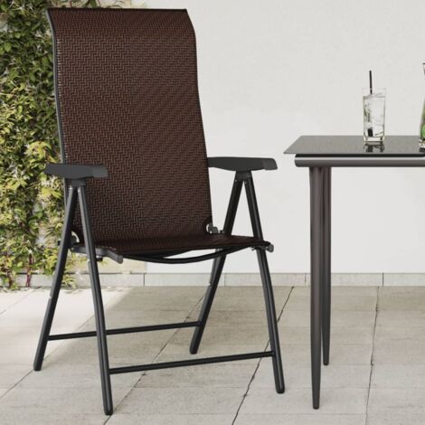 rattan outdoor folding chair