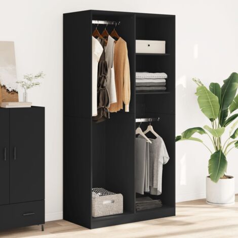 Black wardrobe closet sales