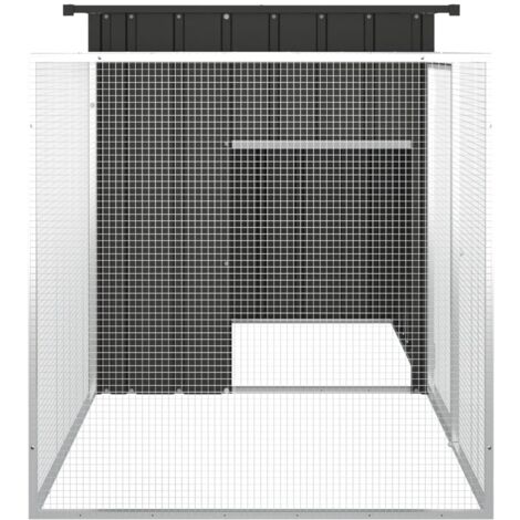 Chicken Cage，Hen Cage Anthracite 200x91x100 cm Galvanised Steel VSVS9921534