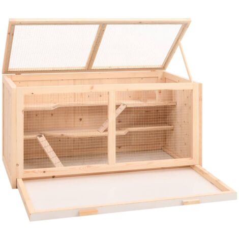 Hamster Cage 104x52x54 cm Solid Wood Fir VSVS9728599