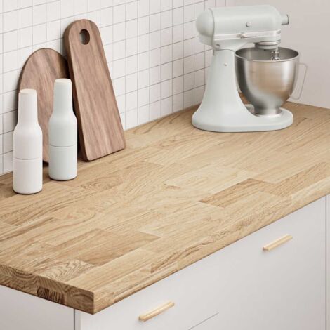 Kitchen Worktop 140x63.5x4 cm Solid Wood Oak Rectangular VSVS9423218