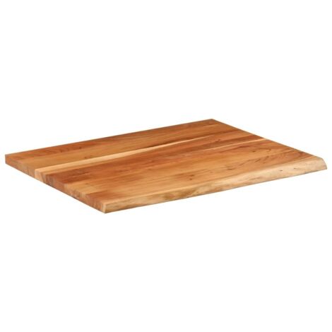 Rectangular Table Top 90 Inch Desk Top,Table Top 90x80x2.5 cm Rectangular Solid Wood Acacia Live Edge ...