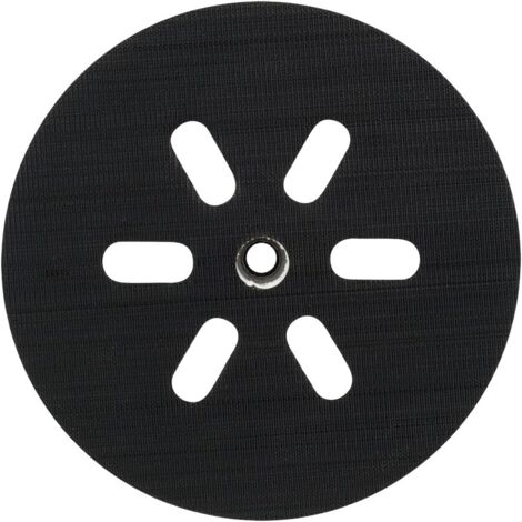 Poweka Schleifscheibe Für Bosch GEX 150 – 150 Mm Gummipuffer Mit 6 Löchern, Für Konturfreies Schleifen