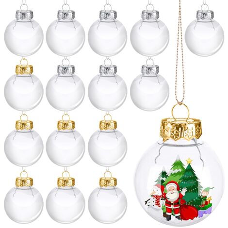25 Weihnachtskugeln 6 Cm – Bruchsicher In Champagnerfarben – Mit Glitzer & Mustern – Für Baum & Deko