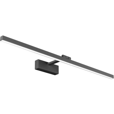 LED-Spiegelleuchte für Badezimmer, IP44, 16 W, 1170 lm, Schranklampe, moderne Innenwandleuchte, 4000 K, Leuchte für Spiegel, Kleiderschrank, Tisch, Toilette, Möbel, Schwarz