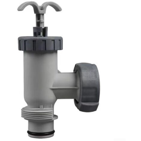 Kolbenventil Für Poolfilterpumpe - Mit 1,25" Auf 1,5" Adapter Für Oberirdische Pools