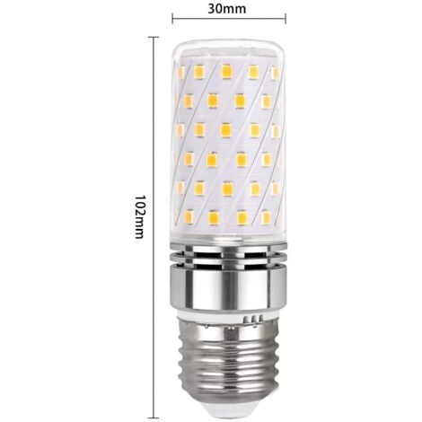 E27 Mais LED-Lampe, 16 W, warmweiß 3000 K, 1450 lm, 360°-Licht, E27 100 Watt Halogen-Äquivalent, AC 230 V, nicht dimmbar, E27 Mais Warm-LED-Lampe für Deckenleuchte, 4er-Set [Energieklasse E]