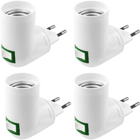 4x E27 Deckenfassung Weiß - Kabellose Lampenfassung Bis 60W 250V