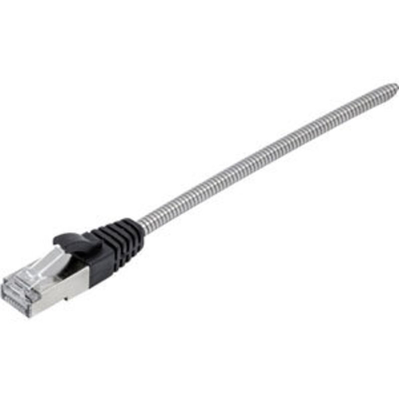 Cordon RJ45 CAT 6A U/FTP armé anti-rongeur - 2 m