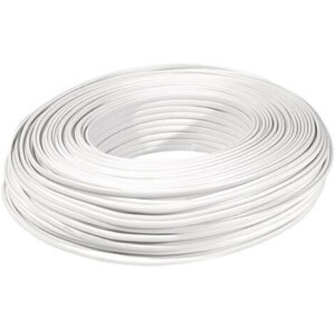exertis Connect Câble méplat RJ blanc 8C - rouleau de 100m (610811)