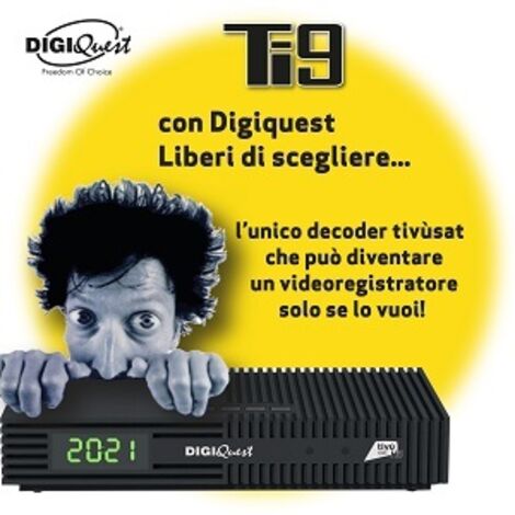 Digiquest TIVùSAT TI9 Satellite Full HD Nero