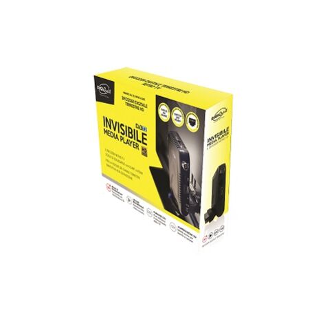 Digiquest Decoder Digitale INVISIBILE, Mediaplayer, Nero, DVBT2, HEVC H 265