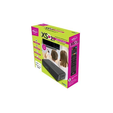 Digiquest Mini Decoder Digitale Terrestre XSD2.1,DVB-T2, Nero