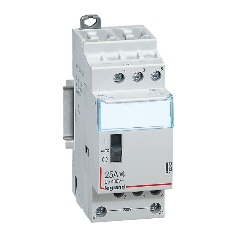 Legrand - Contacteur pour tarifs heures creuses - tripolaire 400V - 20A - 2 modules