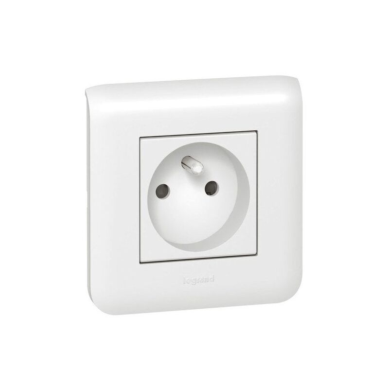 Legrand Mosaic Steckdose 2P+T – Weiß, Mit Kinderschutz & Schraubanschluss – Für Unterputzmontage