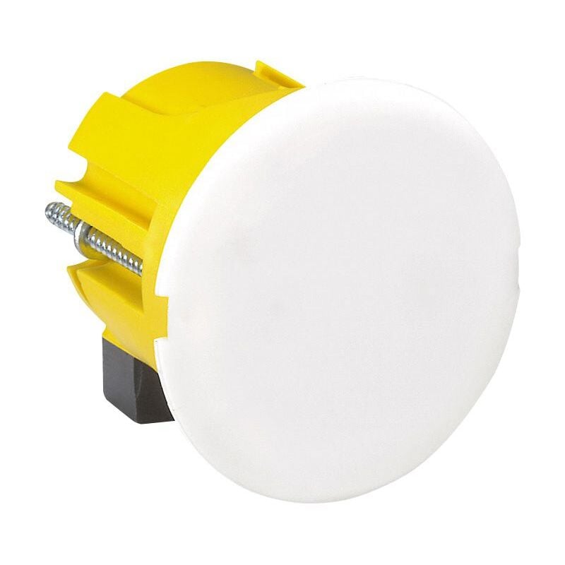 Legrand - Boîte à encastrer Batibox plaque de plâtre pour applique avec couvercle - Ø40mm