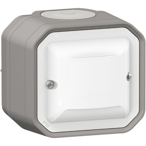 Legrand – Détecteur de mouvement mural sans neutre 100W LED – Pour cages d’escalier et garages – Installation étanche – Enjoliveur inclus