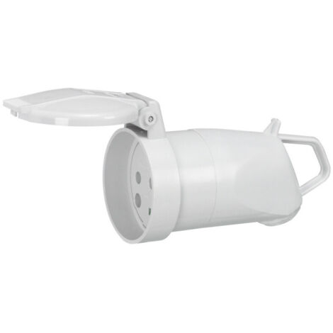 Legrand – Prolongateur plexo 20A 3P+N+T IP44 – Poignée avec sortie latérale – Conçu pour environnements professionnels – Plastique gris