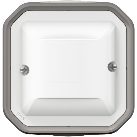 Legrand - Détecteur de mouvement sans Neutre Plexo complet saillie - Gris