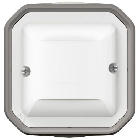 Legrand - Détecteur de mouvement sans Neutre Plexo complet saillie - Gris