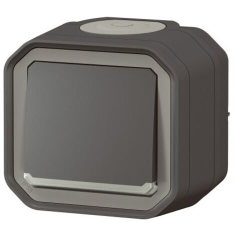 Legrand - Interrupteur ou va-et-vient lumineux Plexo complet saillie - Anthracite