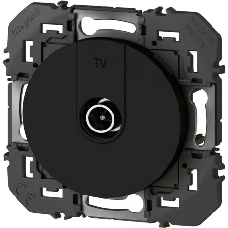 Legrand – Prise TV étoile blindée – Atténuation inférieure à 1 dB – Compatible UHD – Finition noire pour installations complexes (1/3)