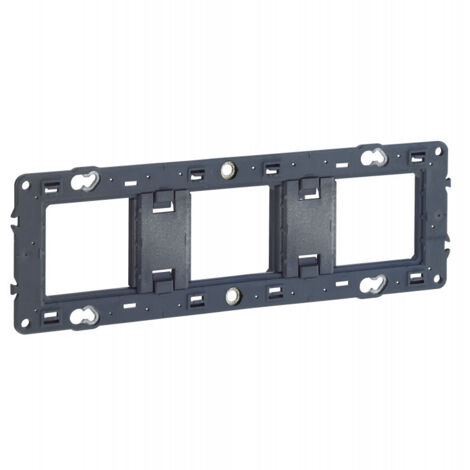 Legrand – Support de fixation à vis pour interrupteur Mosaic et Céliane – Montage vertical/horizontal – Capacité 3x2 modules – Entretoise amovible