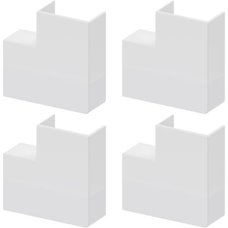 GGK ANGLES PLATS POUR MOULURE ÉLECTRIQUE 22X12MM BLANC - LOT DE 4 214577