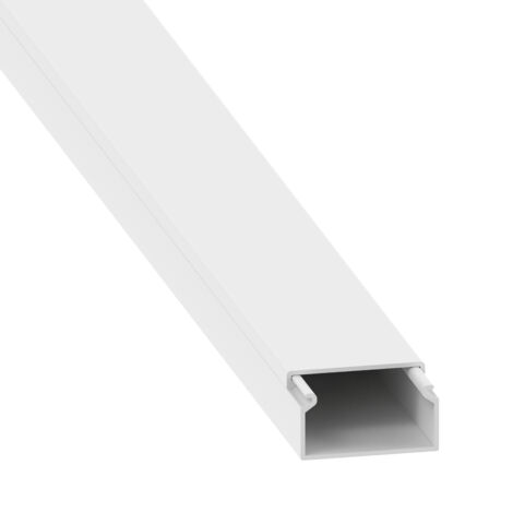 Lot De 4 Angles Plats Blancs Pour Moulure électrique 15x30 Mm - GGK, Finition Glossy, Facile à Poser Sans Découpe Biseau