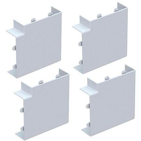 GGK - Lot de 4 angles plats blancs pour moulure électrique 15 x 30 (1/5)