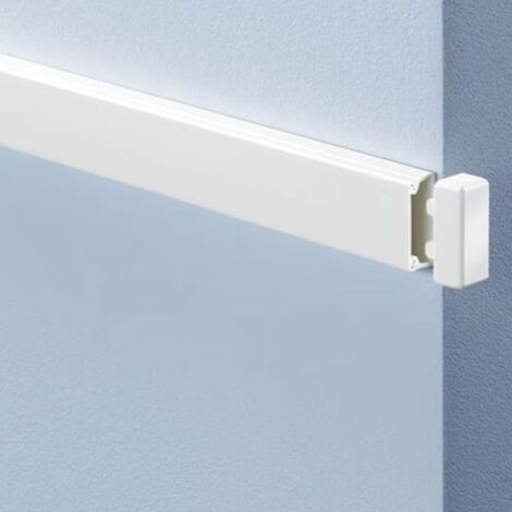 GGK – Moulure électrique adhésive blanche 10 x 20 mm – Longueur 1,2m – Adhésif performant pour installation sans perçage – Revêtement glossy (1/2)