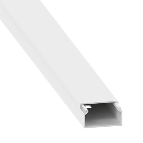 GGK - Moulure électrique blanche 15 x 30 pré perforée - Longueur 1,25m