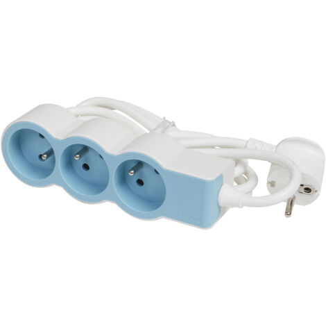 LEGRAND Multiprise Filaire Compact, 3 Prises Bleu (1/5)