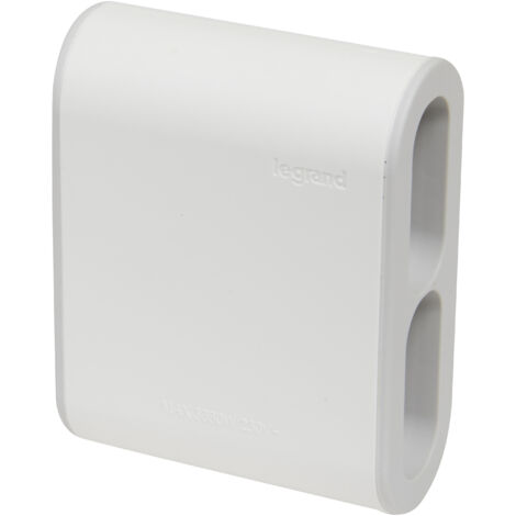 Legrand – Fiche quadruplite extra-plate 4 prises 2P 6A 230V 3680W – Boîtier thermoplastique IP20 – Éclips de protection enfants – Usage intérieur