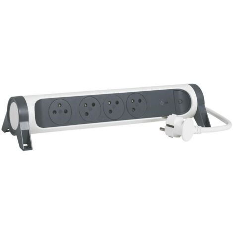 Legrand – Multiprise 4 prises 3680 W – Câble 1,5 m – Parafoudre intégré – Indicateur de statut – Interrupteur ON/OFF lumineux (1/7)