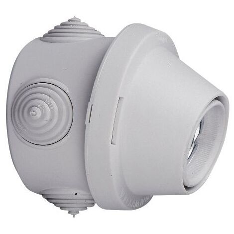 Legrand – Douille étanche E27 pour applique – Puissance 100W – Tension 230V – Ø70mm – Fixation par vis – 4 entrées de fils étanches