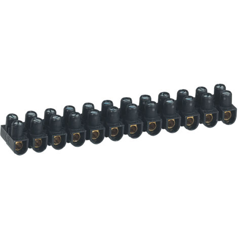 Legrand – Borne de raccordement Nylbloc 12 entrées – Section câble 4-10 mm² – Intensité 57 A – Tension 250 V – Raccordement à vis latéral (1/6)