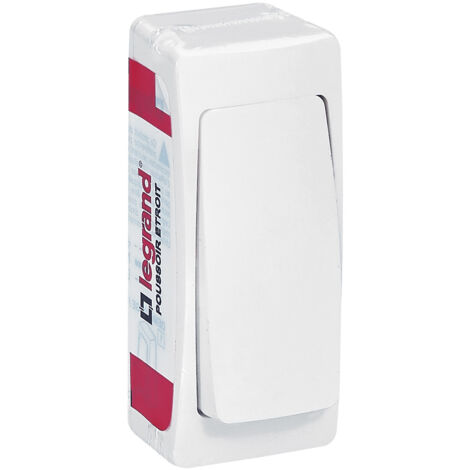 Poussoir version étroite appareillage saillie blanc LEGRAND 097609