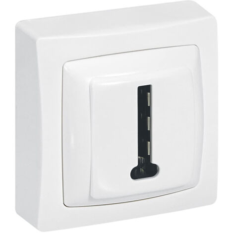 Legrand - Prise téléphone Appareillage Saillie 8 contacts en T - Blanc (1/2)