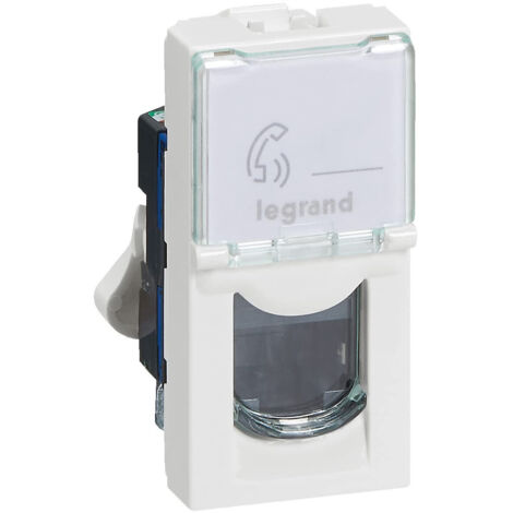 LEGRAND Prise RJ45 informatique téléphone 1 module à composer mosaic (1/5)